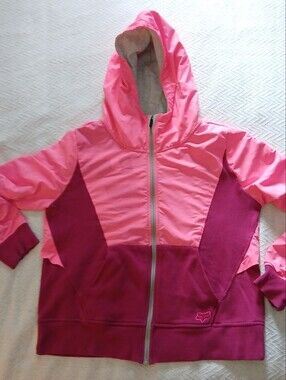Sz.L Womens Fox Racing Colorblock Hooded Jacket